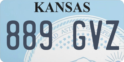 KS license plate 889GVZ