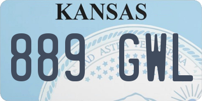 KS license plate 889GWL