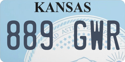 KS license plate 889GWR