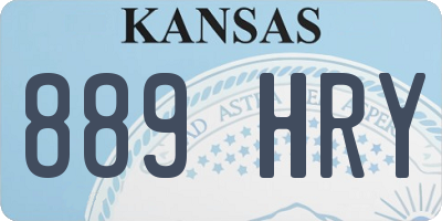 KS license plate 889HRY