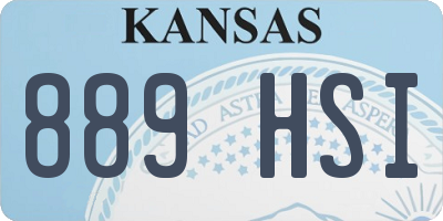 KS license plate 889HSI