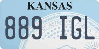 KS license plate 889IGL