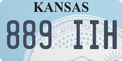 KS license plate 889IIH