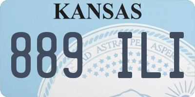 KS license plate 889ILI
