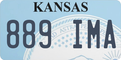 KS license plate 889IMA