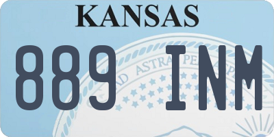 KS license plate 889INM