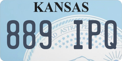 KS license plate 889IPQ