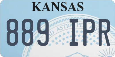 KS license plate 889IPR