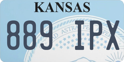 KS license plate 889IPX
