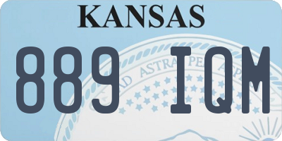 KS license plate 889IQM