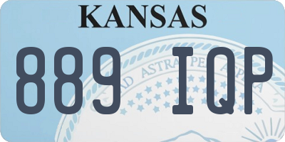 KS license plate 889IQP