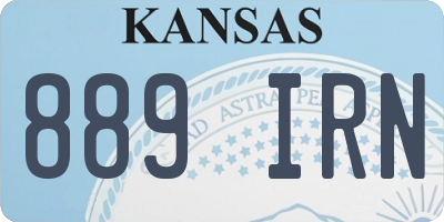 KS license plate 889IRN