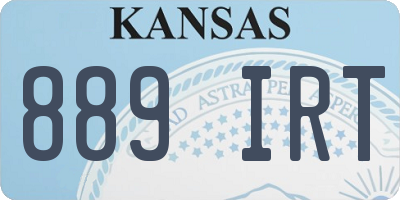 KS license plate 889IRT