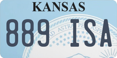 KS license plate 889ISA