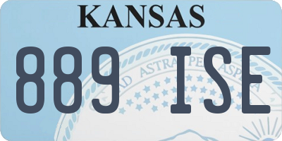 KS license plate 889ISE