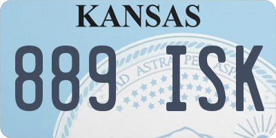 KS license plate 889ISK