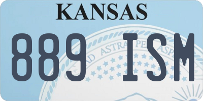 KS license plate 889ISM