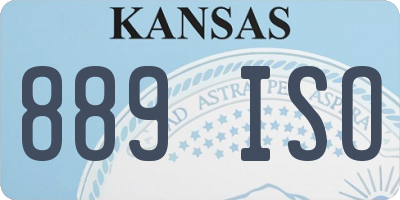KS license plate 889ISO