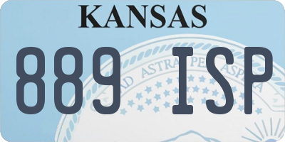 KS license plate 889ISP