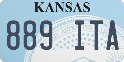 KS license plate 889ITA
