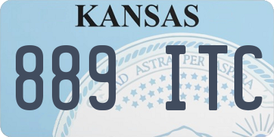 KS license plate 889ITC