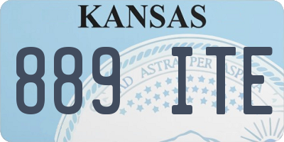 KS license plate 889ITE