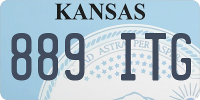 KS license plate 889ITG