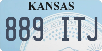 KS license plate 889ITJ