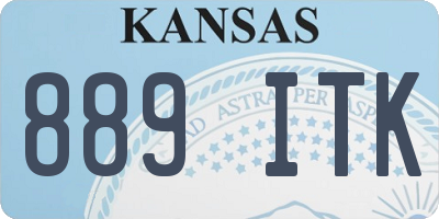 KS license plate 889ITK
