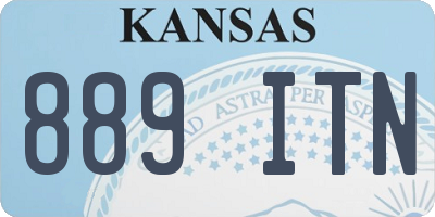 KS license plate 889ITN