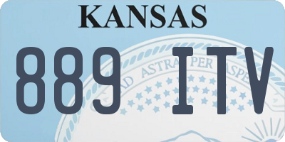 KS license plate 889ITV