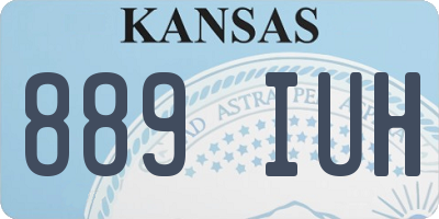 KS license plate 889IUH