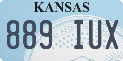 KS license plate 889IUX