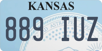 KS license plate 889IUZ