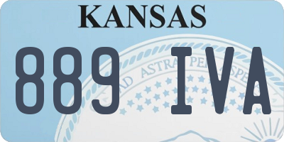 KS license plate 889IVA