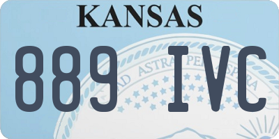 KS license plate 889IVC