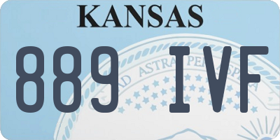 KS license plate 889IVF