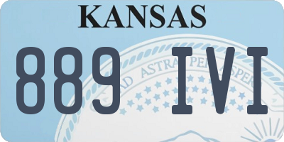 KS license plate 889IVI