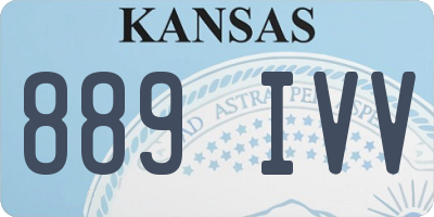 KS license plate 889IVV