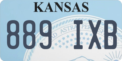 KS license plate 889IXB