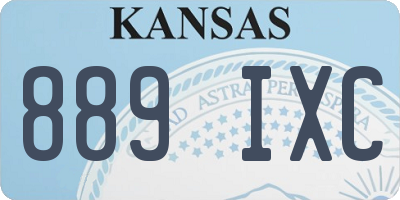 KS license plate 889IXC