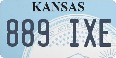 KS license plate 889IXE