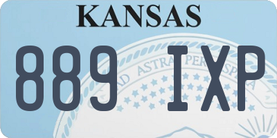 KS license plate 889IXP