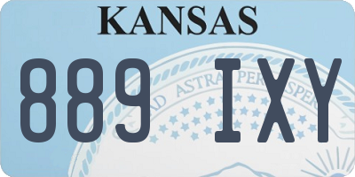 KS license plate 889IXY