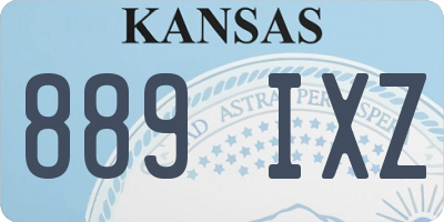 KS license plate 889IXZ
