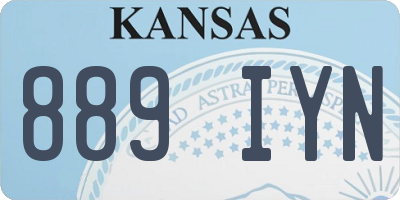 KS license plate 889IYN