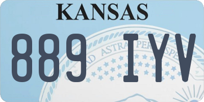 KS license plate 889IYV