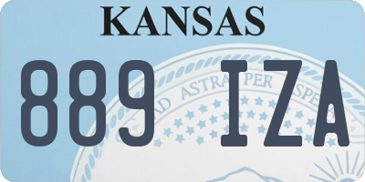 KS license plate 889IZA