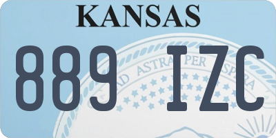 KS license plate 889IZC