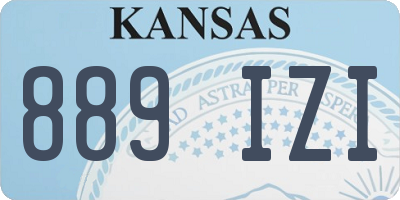 KS license plate 889IZI